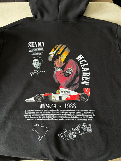 Sudadera Negra Ayrton Sennaa