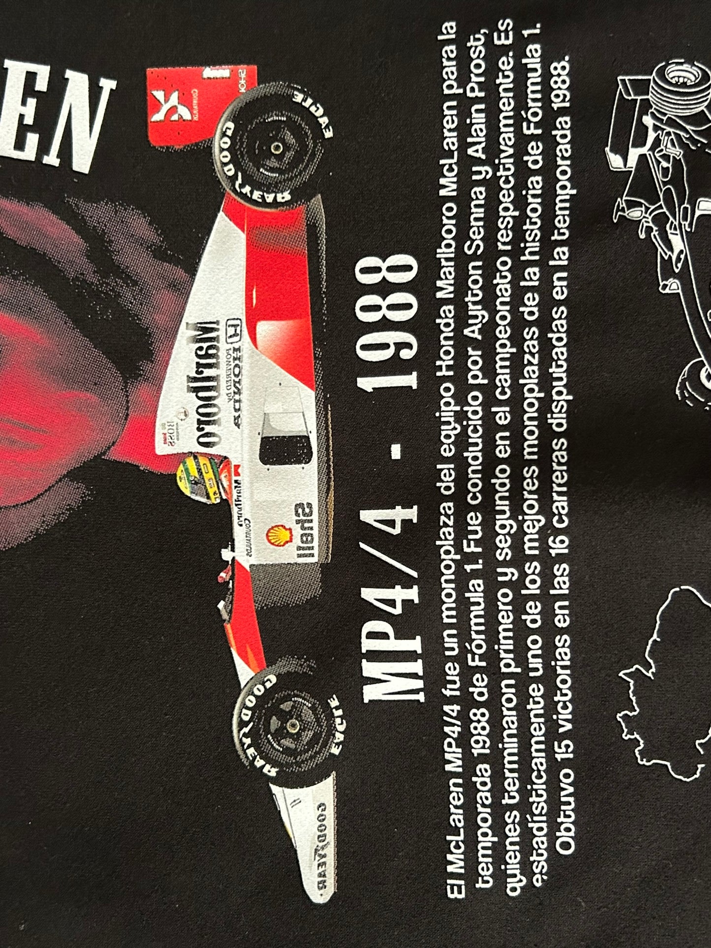 Sudadera Negra Ayrton Sennaa